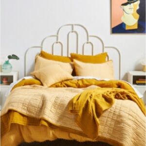 Anthropologie Elegant Ochre Quilt